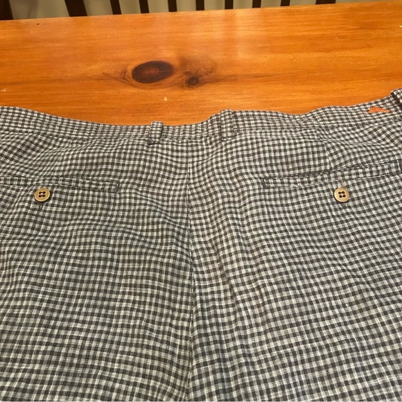 Tommy Bahama Checkered Paradise Nation Linen Silk Beach Chino Shorts 40 Men’s - Picture 8 of 13